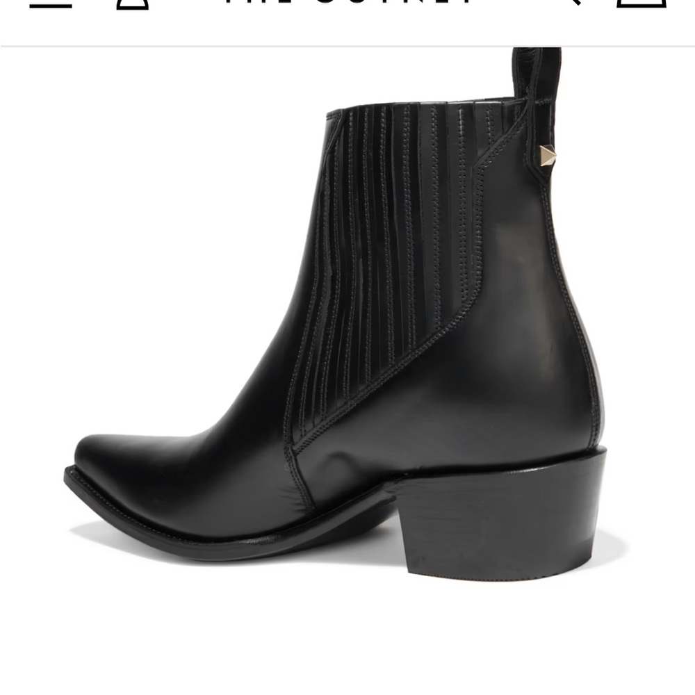 Original-New w/tags and box VALENTINO GARAVANI Black Stefania ankle boots.Size 6